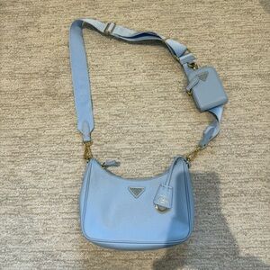 Prada Re-Edition 2005 Saffiano leather bag pale blue